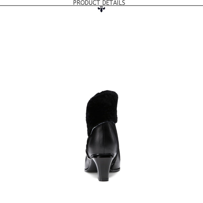 Lovely Ladies Ankle Boots Winter Warm in Pink