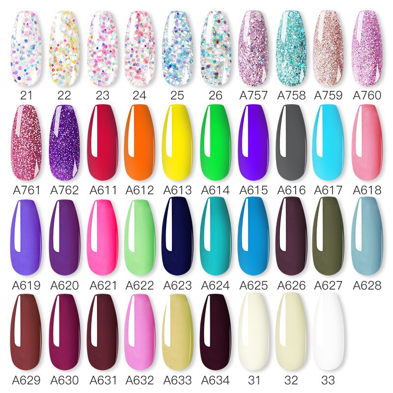 Professional Poly Nail Gel Kit: 6 - 9 Piece Sets