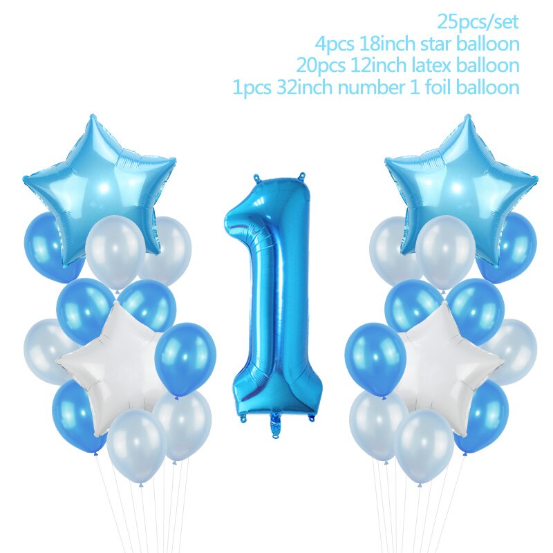 Children's 25 piece set 1st Birthday Party Pack Sets or individual
