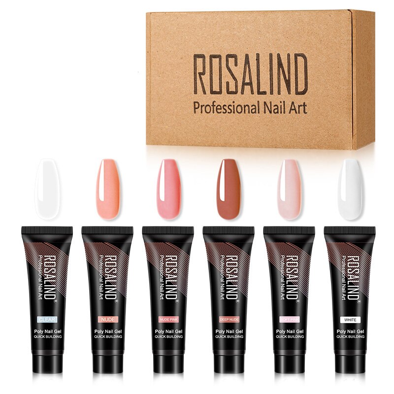Professional Poly Nail Gel Kit: 6 - 9 Piece Sets
