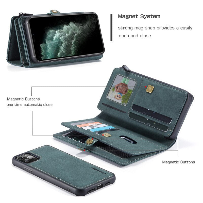 Leather Case Wallet for New iPhones and Samsung Models