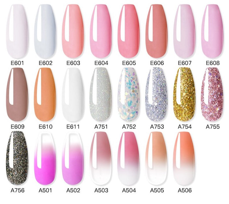 Professional Poly Nail Gel Kit: 6 - 9 Piece Sets