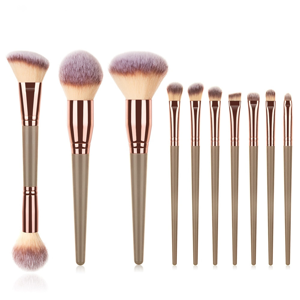 Natural Makeup Brushes Sets with Bag or without*