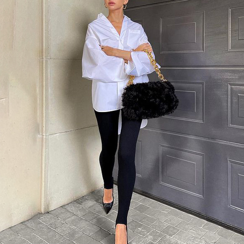 Women's Beige Ribbed Knit Leggings