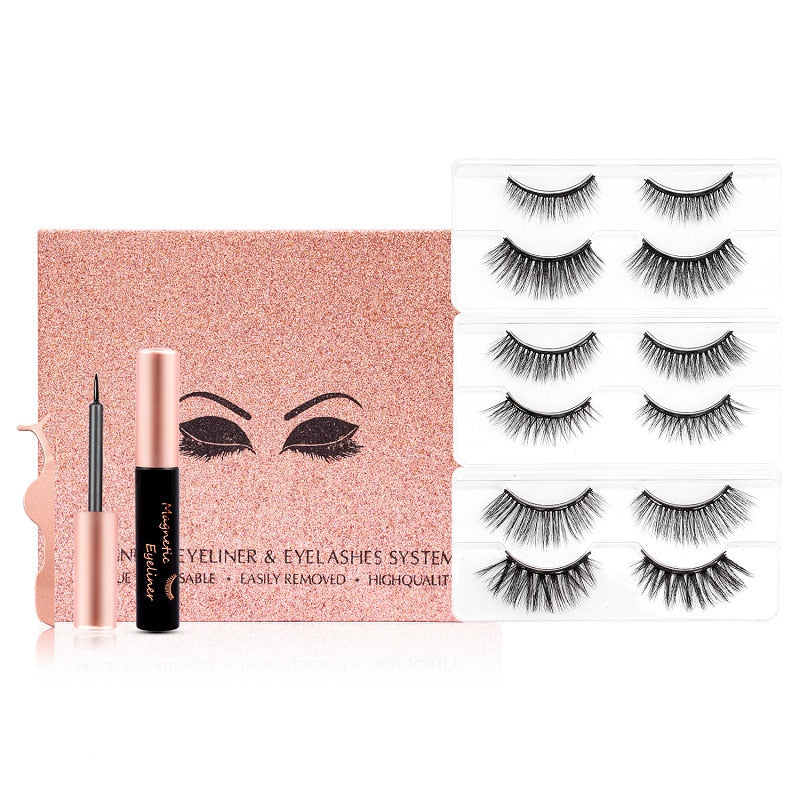 Magnetic Lashes Kits - No Glue - Waterproof C.L.