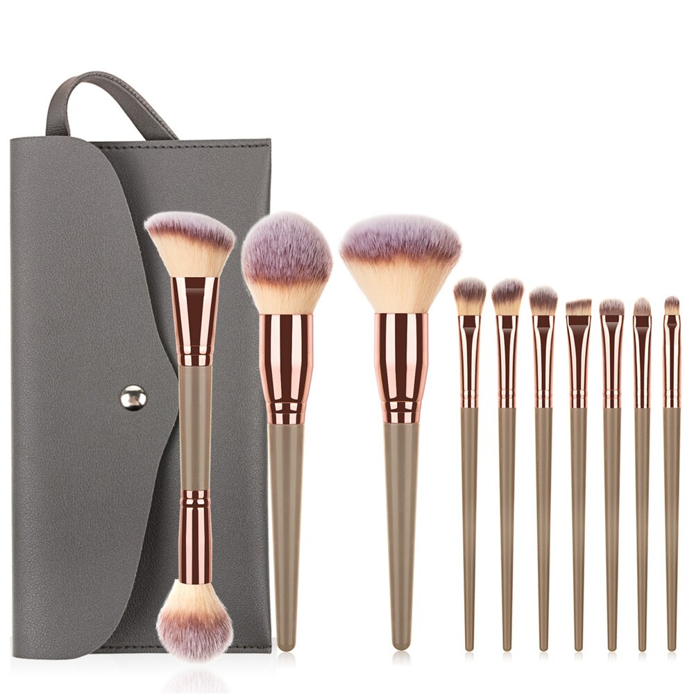 Natural Makeup Brushes Sets with Bag or without*