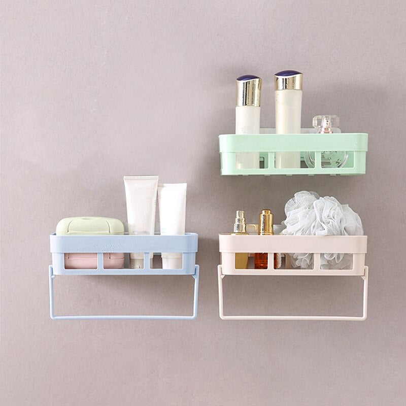 Bathroom Wall-Mounted Shelf Home DIY Bathroom Storage Shelf