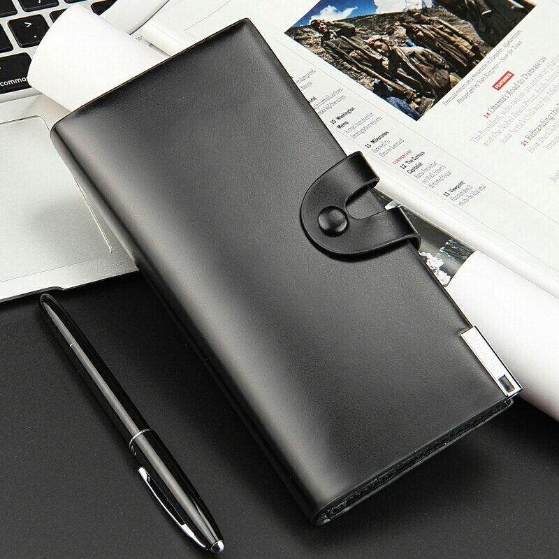 Mens Leather Business Wallet with Card Holder