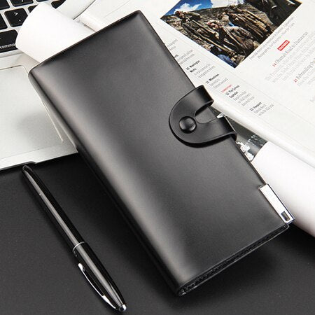 Mens Leather Business Wallet with Card Holder