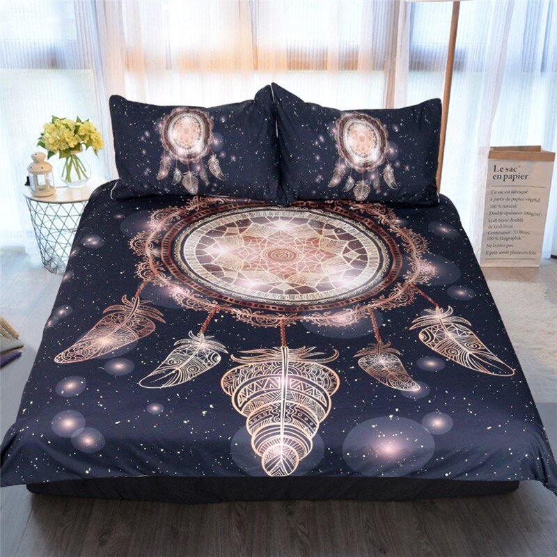 Flower Love Gold Luxurious 3D Bedding Sets Printed Duvet Cover Set Queen King Twin Size