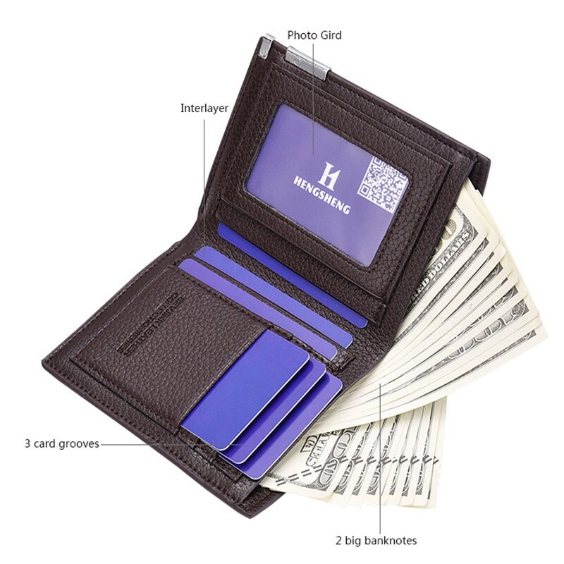 Mens Leather Wallet - Ultra-thin