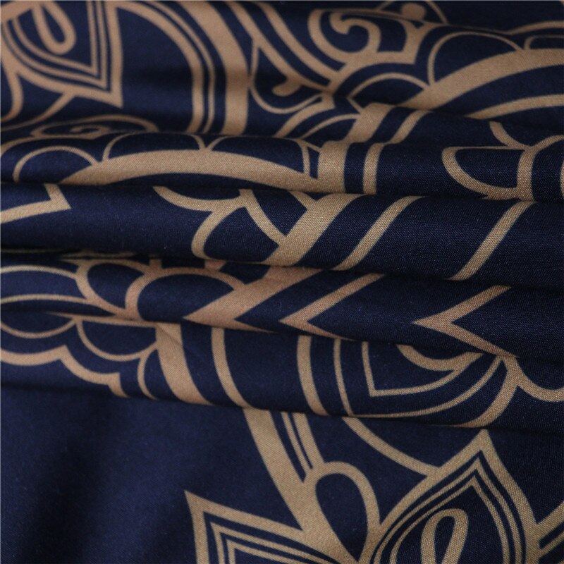 Flower Love Gold Luxurious 3D Bedding Sets Printed Duvet Cover Set Queen King Twin Size