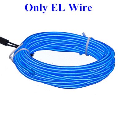 Flexible Neon Light 1m/3m/5M 3V Glow EL Wire Rope tape Cable Strip LED Neon Lights Shoes Clothing Car waterproof led strip