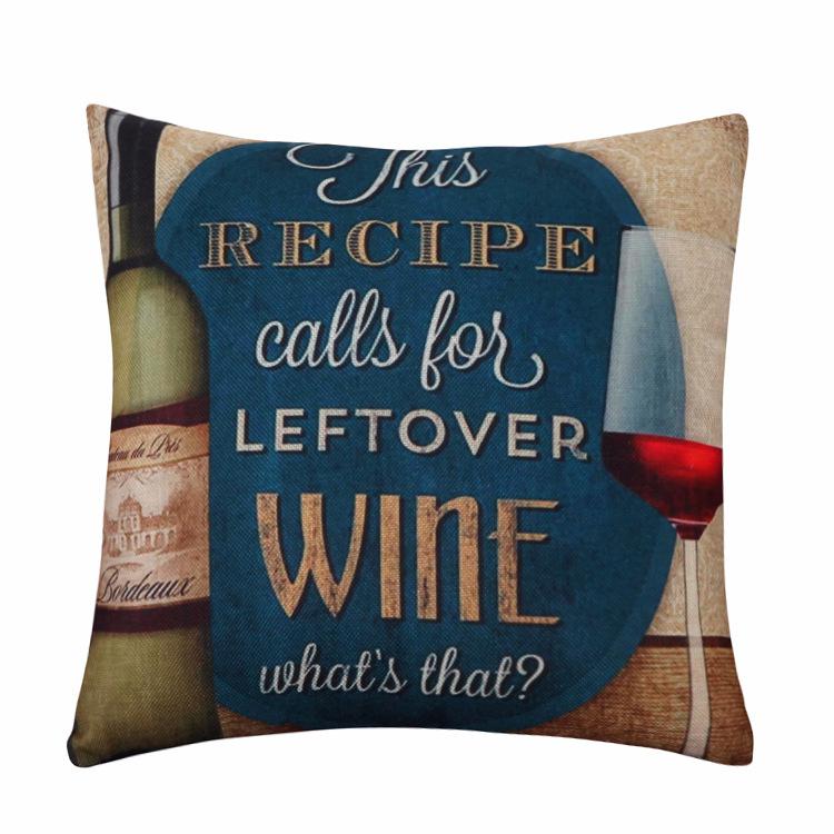 Beer Wine Vintage Home and Living Decor Style Cushion Covers - 45x45cm