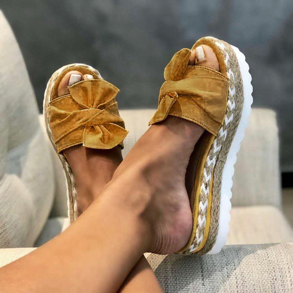 Women’s Bow Summer Sandals - Flip-flops Beach Shoes