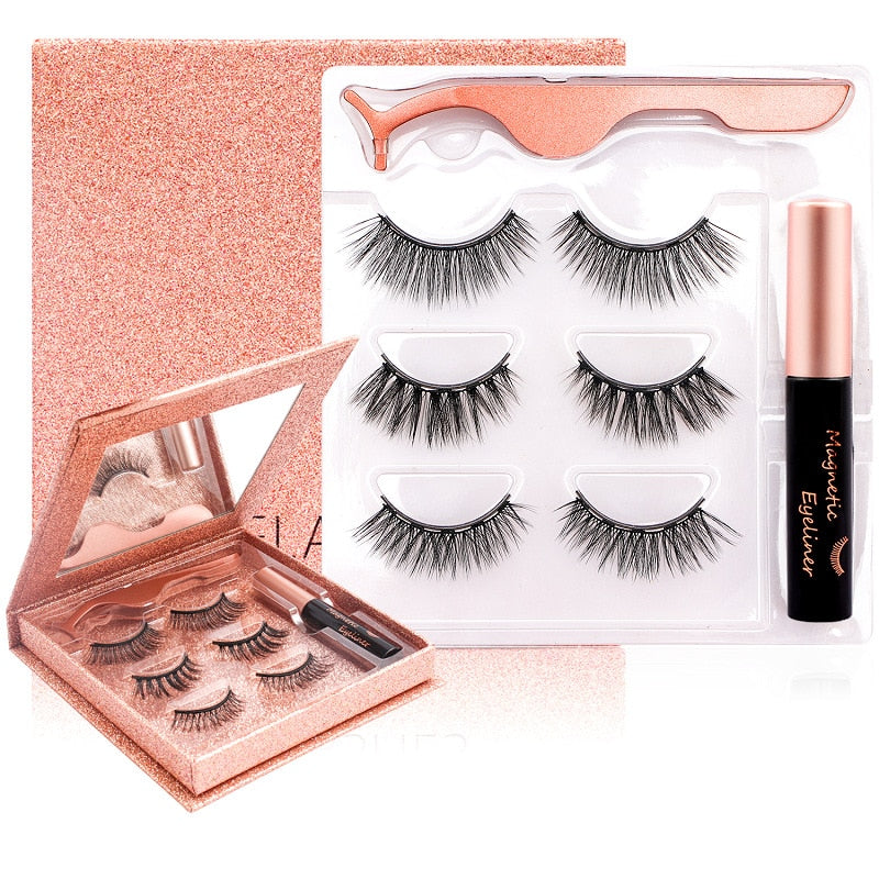 Magnetic Lashes Kits - No Glue - Waterproof C.L.