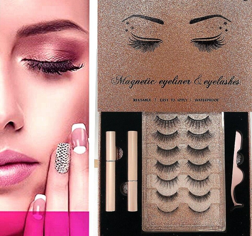 Magnetic Lashes Kits - No Glue - Waterproof C.L.