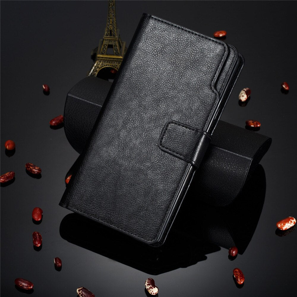 Luxury Leather Wallet Case For iPhone