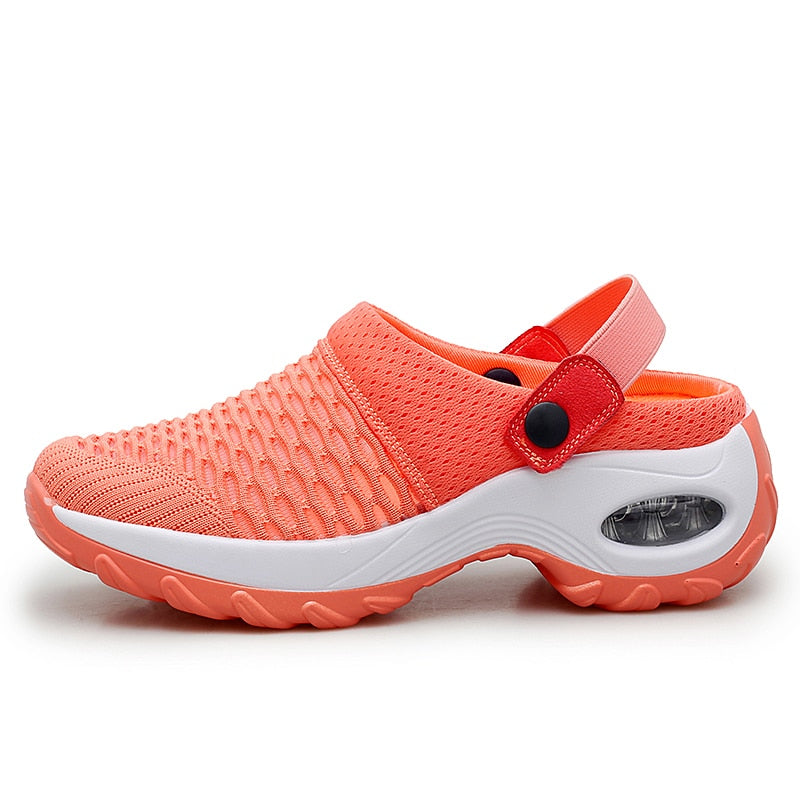 Women Slip-on Shoes - Casual Beach Sandals Non-slip with Mesh