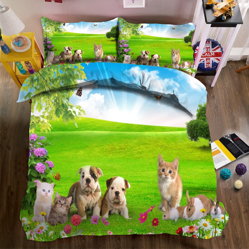 Kitten 3d Duvet Bedding sets
