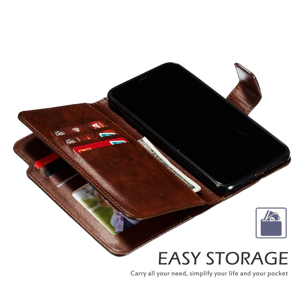Luxury Leather Wallet Case For iPhone