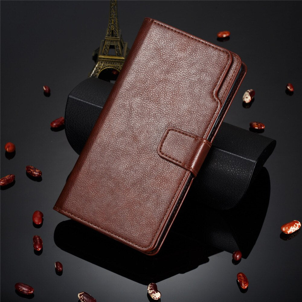 Luxury Leather Wallet Case For iPhone