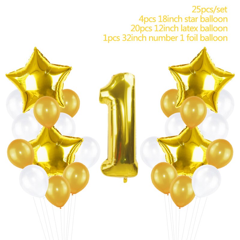 Children's 25 piece set 1st Birthday Party Pack Sets or individual