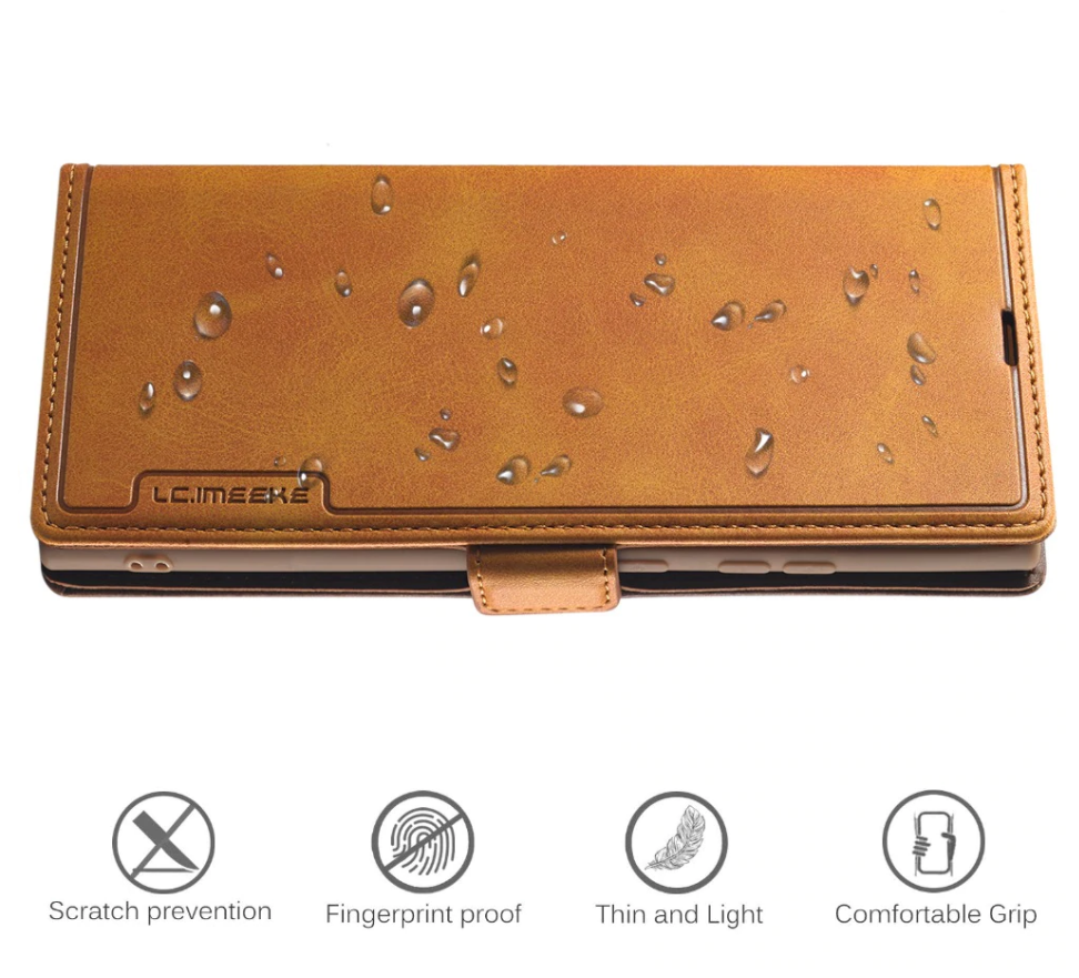 Universal Phone Case - Vintage PU Leather Wallet