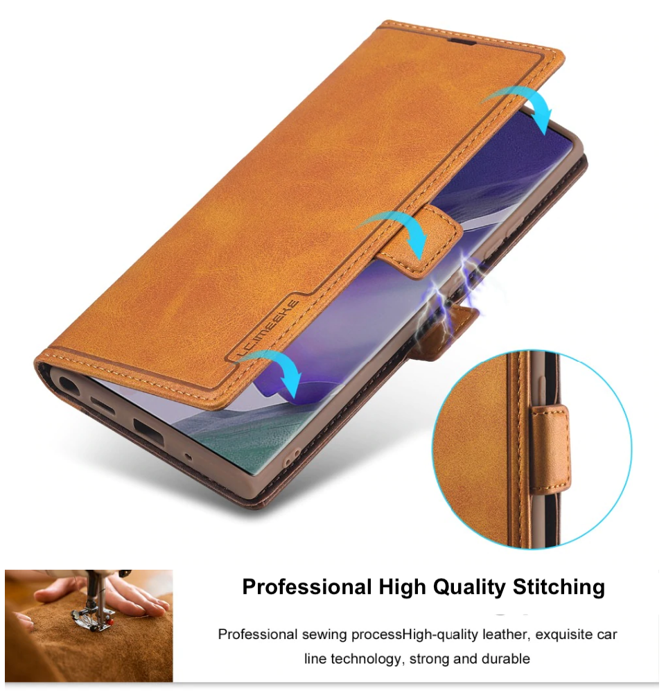 Universal Phone Case - Vintage PU Leather Wallet