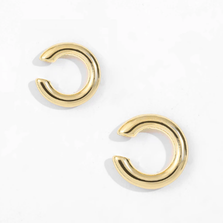 C Shaped CZ Rhinestone Small Ear Cuffs Clip