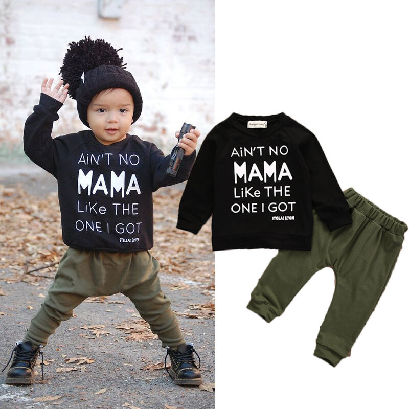 I'm So Cute Boys Outfit - Sweatshirt Plus Harem Pants 2 Pack