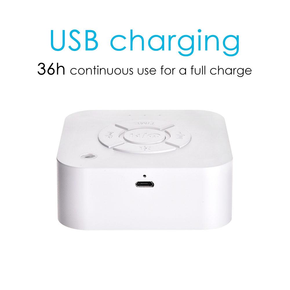 White Noise Machine USB Rechargeable with Timer