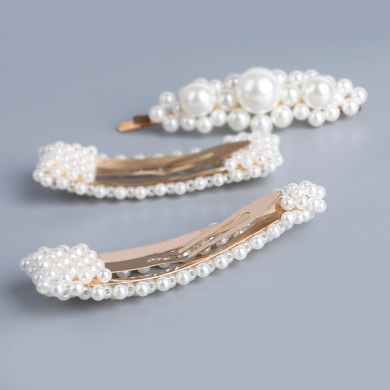 5Pcs/Set Fashion Pearl Hair Clip
