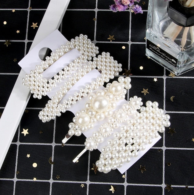 5Pcs/Set Fashion Pearl Hair Clip