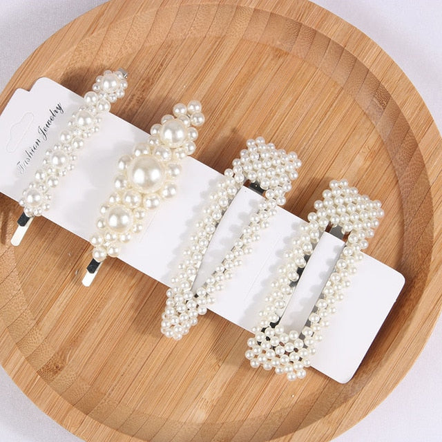 5Pcs/Set Fashion Pearl Hair Clip