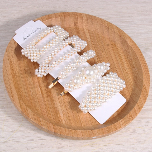 5Pcs/Set Fashion Pearl Hair Clip