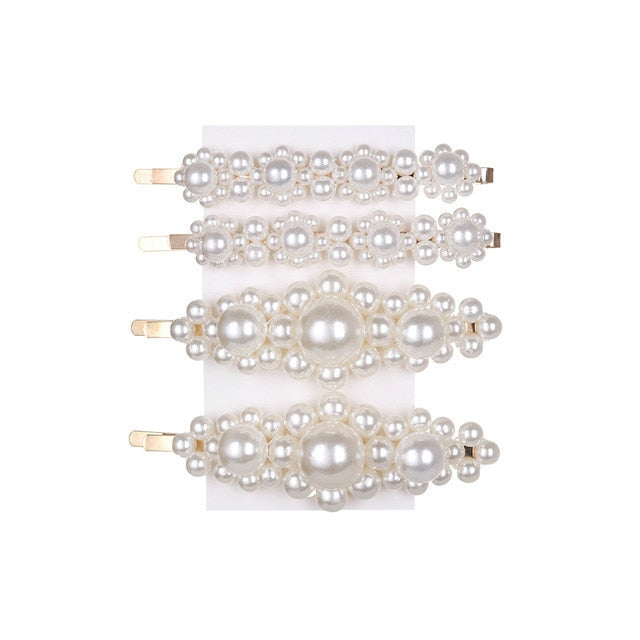 5Pcs/Set Fashion Pearl Hair Clip