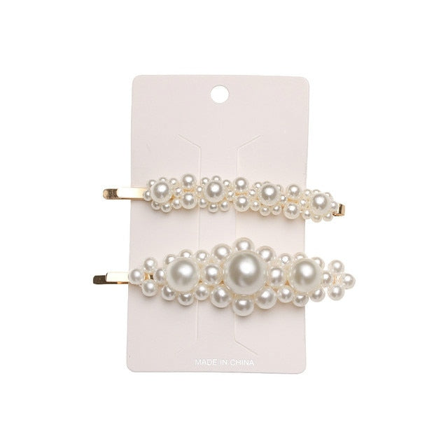 5Pcs/Set Fashion Pearl Hair Clip