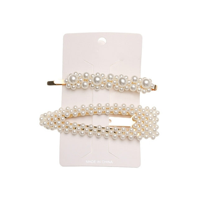 5Pcs/Set Fashion Pearl Hair Clip