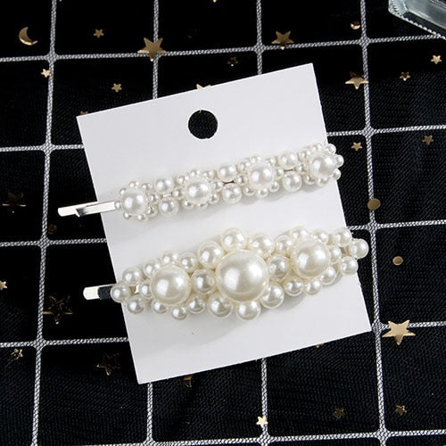 5Pcs/Set Fashion Pearl Hair Clip