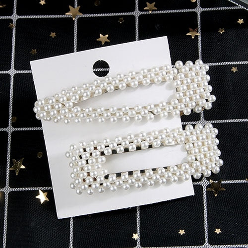 5Pcs/Set Fashion Pearl Hair Clip