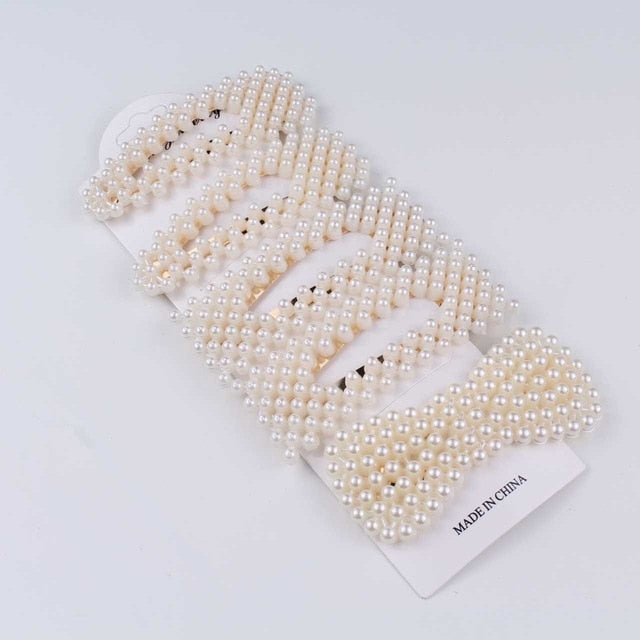 5Pcs/Set Fashion Pearl Hair Clip