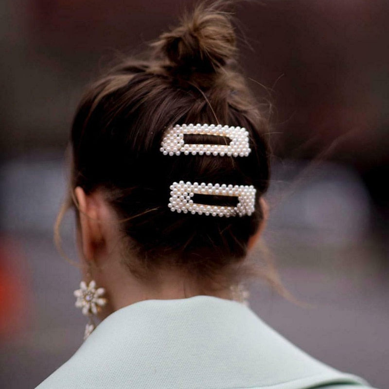 5Pcs/Set Fashion Pearl Hair Clip