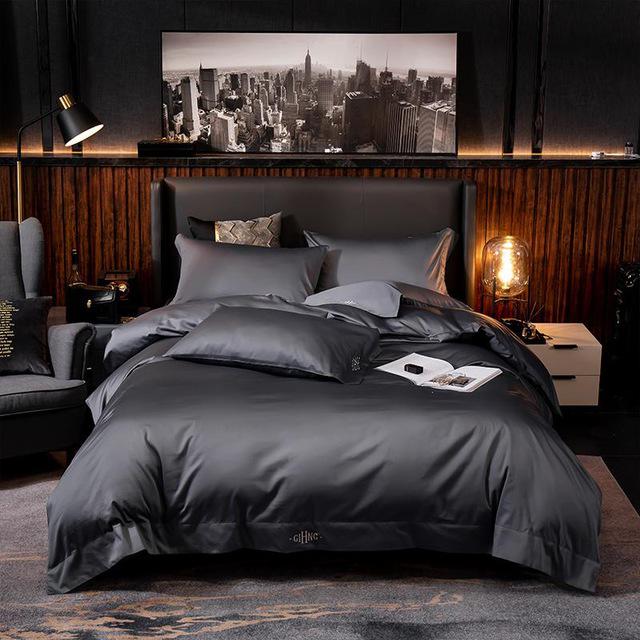 Pure Cotton Duvet set - Ultra Soft Premium (Duvet Cover Bed Sheet Pillow Shams) - 4 - 6 Piece sets