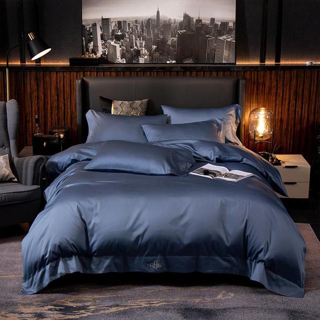 Pure Cotton Duvet set - Ultra Soft Premium (Duvet Cover Bed Sheet Pillow Shams) - 4 - 6 Piece sets