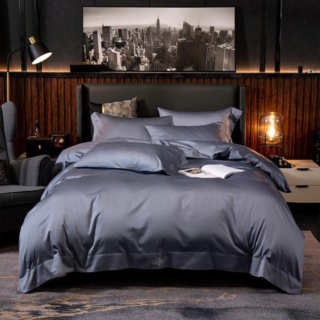 Pure Cotton Duvet set - Ultra Soft Premium (Duvet Cover Bed Sheet Pillow Shams) - 4 - 6 Piece sets