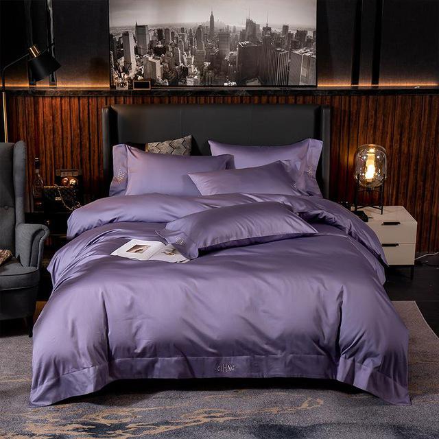 Pure Cotton Duvet set - Ultra Soft Premium (Duvet Cover Bed Sheet Pillow Shams) - 4 - 6 Piece sets