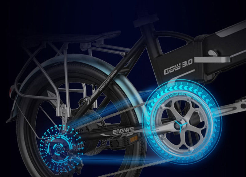 Electric bike - 20 inch Aluminum Foldable Bicycle with 400W Powerful