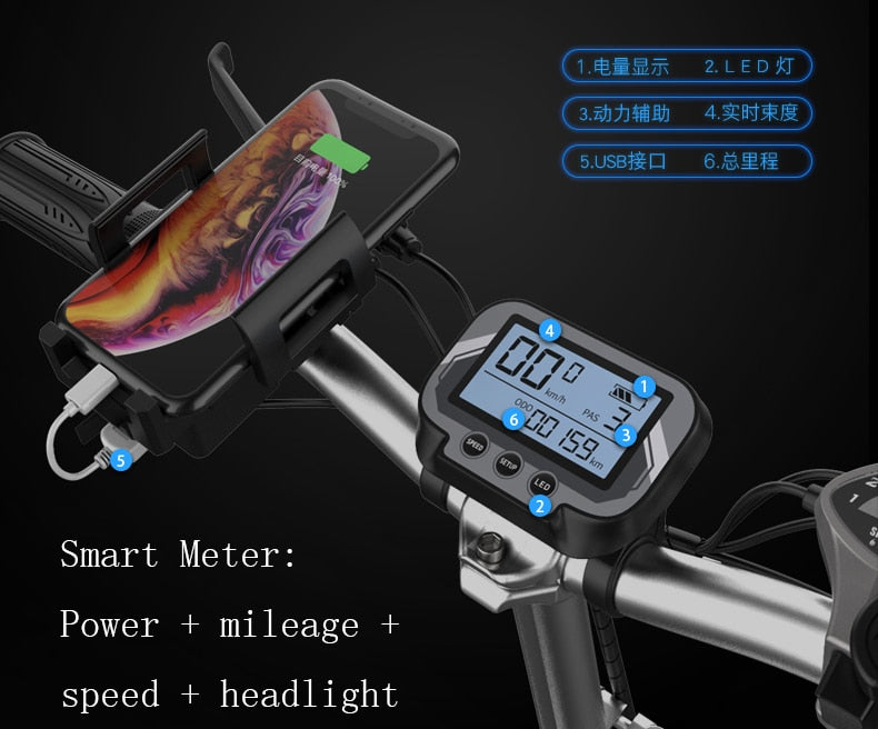 Electric bike - 20 inch Aluminum Foldable Bicycle with 400W Powerful
