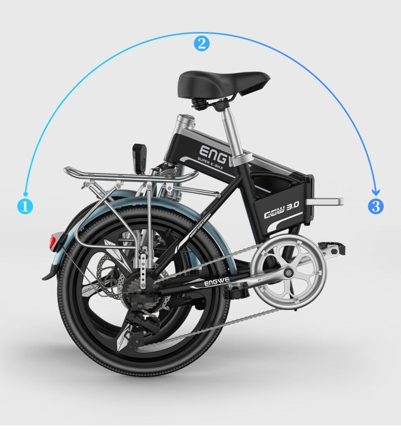 Electric bike - 20 inch Aluminum Foldable Bicycle with 400W Powerful